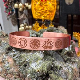 Sembollü Bakır Bileklik