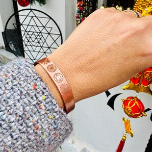 Sembollü Bakır Bileklik