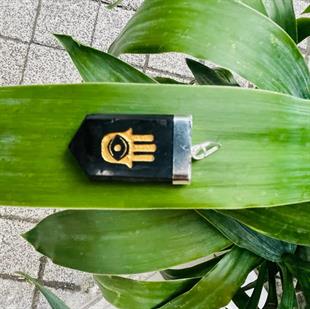 Shungit Kolye Ucu Fatmanın Eli