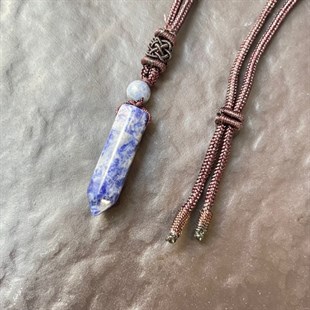 Sodalit Kolye Ucu (Ayarlanabilir İpli)