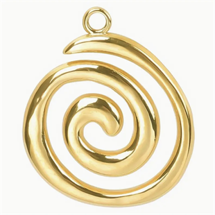 Spiral Kolye Ucu (Zincir hediyeli)