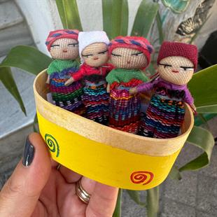 Worry Dolls Maya Bebekleri 4lü