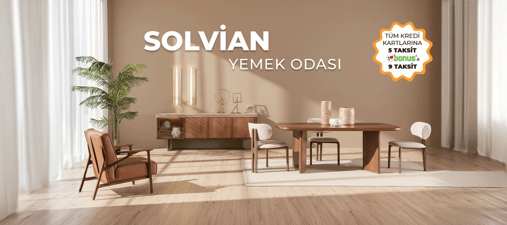 Solvian Yemek Odası Takımı