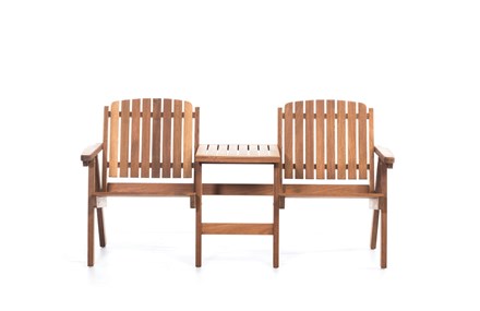 Ahşap Bahçe İkili Koltuk Sehpalı 164 cm ER-1061