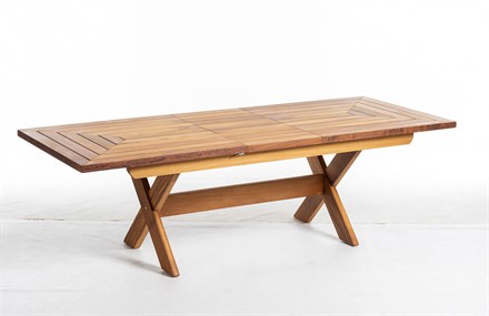 Ahşap Bahçe Masası 200+50 cm ER-1014