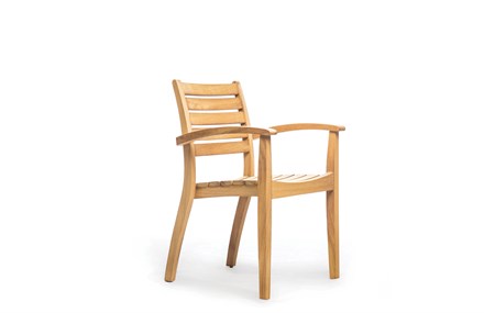 Ahşap Bahçe Sandalyesi Kollu Minderli 56 cm ER-1043