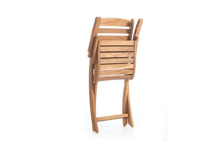 Ahşap Bahçe Sandalyesi Kollu Minderli 58 cm ER-1038