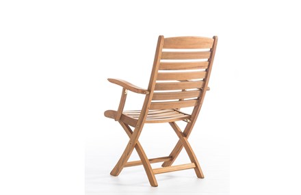Ahşap Bahçe Sandalyesi Kollu Minderli 58 cm ER-1038