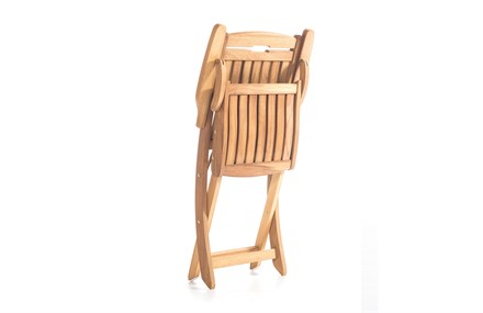 Ahşap Bahçe Sandalyesi Kollu Minderli 60 cm ER-1036