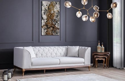 Barok Üçlü Koltuk