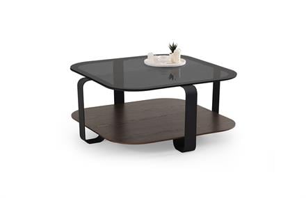 Bologna Orta Sehpa Ceviz Kare