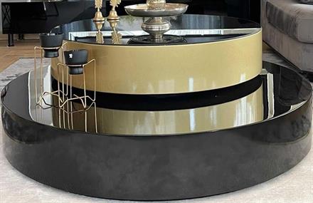 C-152 Orta Sehpa Üç Katlı Siyah