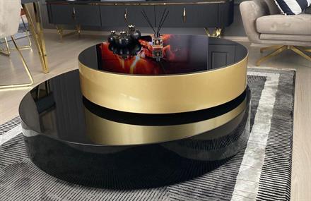 C-152 Orta Sehpa Üç Katlı Siyah