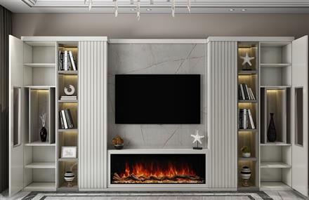 Cenker Duvar Ünitesi Şömineli