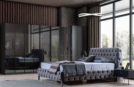 Daisi Yatak Odası Takımı Köşe Dolaplı