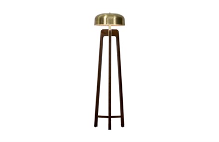 Eskitme Sarısı Metal Şapka Lambader ISK-008
