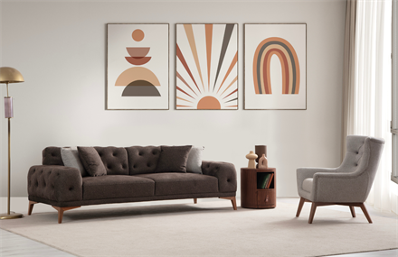 Fredrik Koltuk Takımı Ahşap Ayaklı