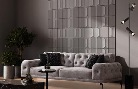 Fredrik Koltuk Takımı Black