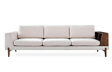 Gervais Üçlü Koltuk Kitaplıklı -A