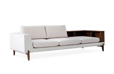 Gervais Üçlü Koltuk Kitaplıklı -A