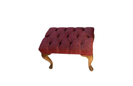 Kapitone Ayakucu Puf 60 cm Lükens Ayaklı