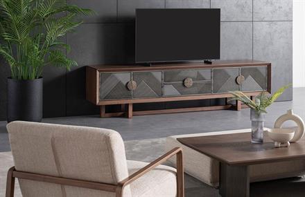Lancelot Walnut Tv Ünitesi