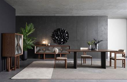 Lancelot Walnut Yemek Odası Takımı