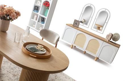 Latrell Retro Yemek Odası Takımı