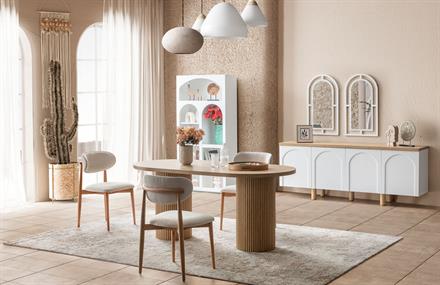 Latrell Retro Yemek Odası Takımı