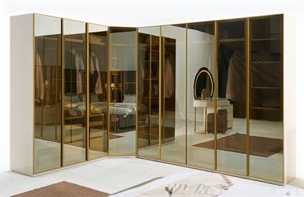 Lemis Yatak Odası Takımı Köşe Dolaplı