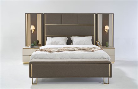 Lemis Yatak Odası Takımı Köşe Dolaplı