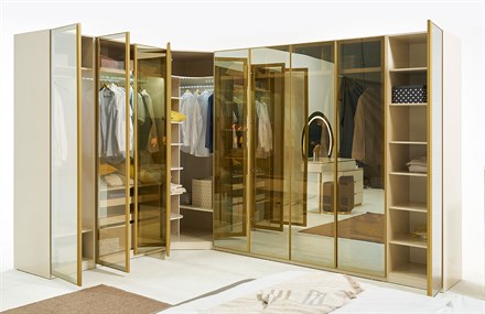 Lemis Yatak Odası Takımı Köşe Dolaplı