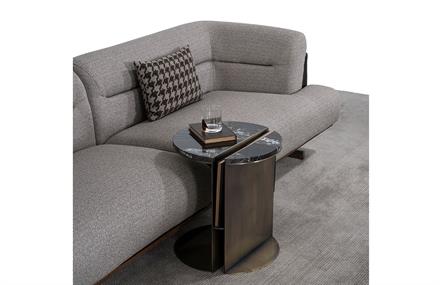 Lisaa ST- Bölmeli Yan Sehpa Pirinç