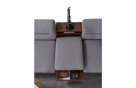 Lisaa Üçlü Koltuk Kitaplıklı -C