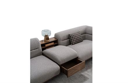 Lisaa Üçlü Koltuk Kitaplıklı -C