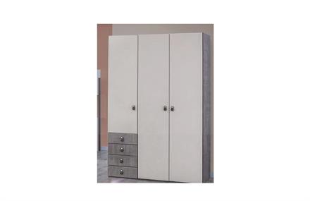 Lobster 3 Kapılı Ahşap Dolap S-306