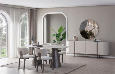 Lumira Yemek Odası Takımı Seramik