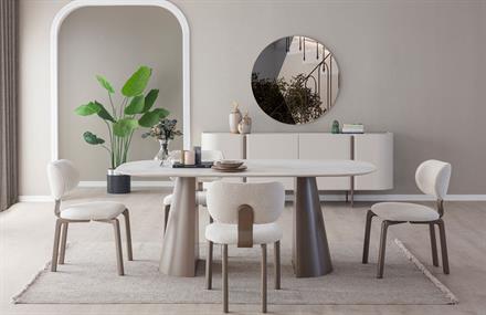 Lumira Yemek Odası Takımı Seramik