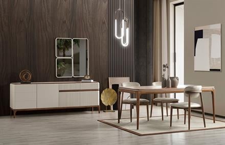 Marika Ceviz Yemek Odası Takımı