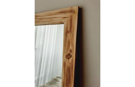 Masif Ahşap Dikdörtgen Dekoratif Ayna 100x40 cm ENGC-DF-88