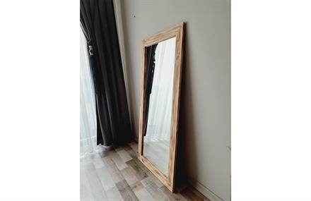Masif Ahşap Dikdörtgen Dekoratif Ayna 100x40 cm ENGC-DF-88