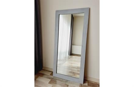 Masif Ahşap Dikdörtgen Gri Dekoratif Ayna 170x70 cm ENGC-DF-105