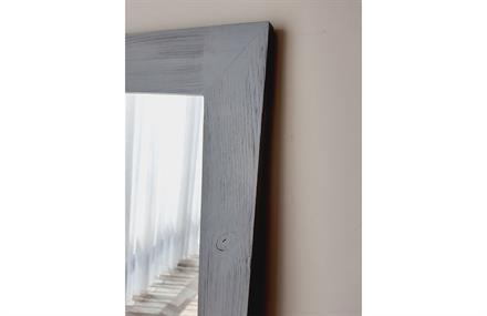 Masif Ahşap Dikdörtgen Gri Dekoratif Ayna 170x70 cm ENGC-DF-105
