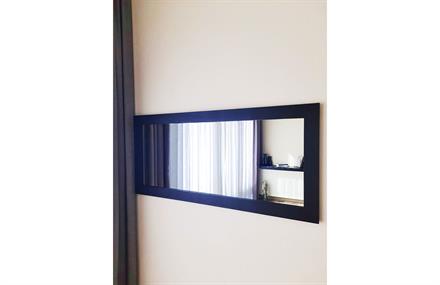 Mdf Dikdörtgen Siyah Boy Aynası 130x60 cm ENGC-DF-194