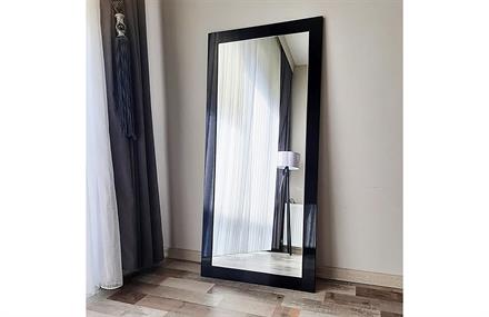 Mdf Dikdörtgen Siyah Boy Aynası 150x60 cm ENGC-DF-196