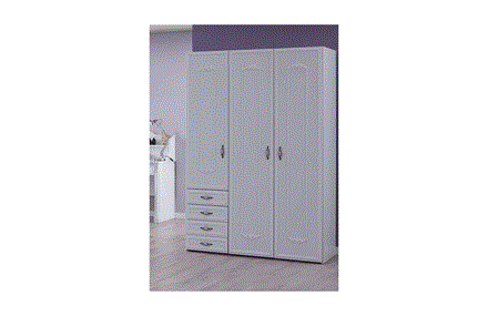 Mean 3 Kapaklı Dolap Ahşap S-306