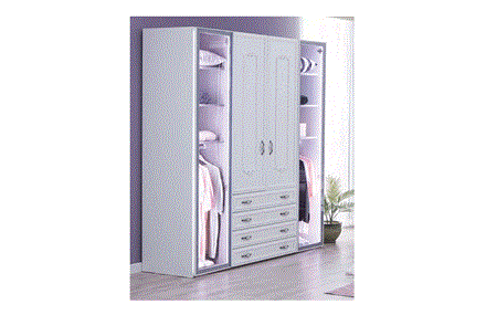 Mean 4 Kapaklı Dolap S-441