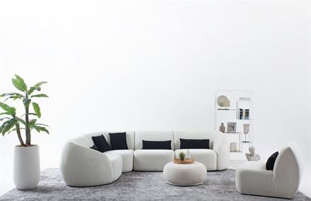 Mollie Teddy Köşe Takımı Puflu