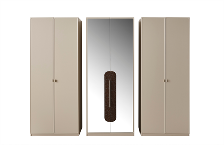 Neria 2 Kapaklı Raflı Askılıklı Dolap