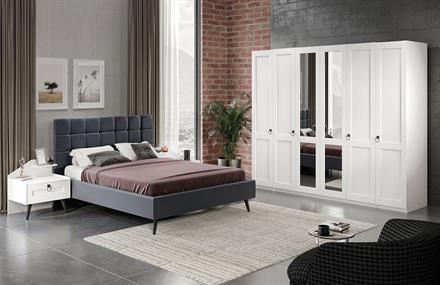 New Dobrev Yatak Odası Takımı Beyaz